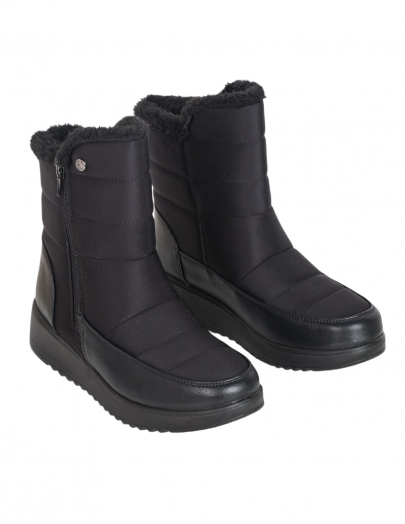 Botas Pelo Acolchadas para Mujer Negras AMARPIES