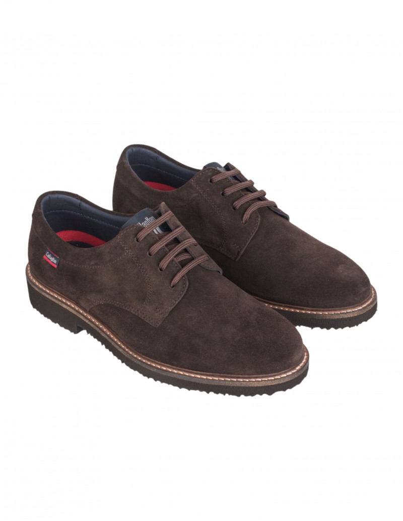 zapatos marrón oscuro para hombre