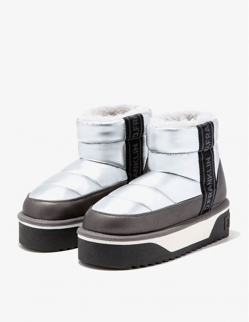 D.FRANKLIN Botas Apreski Plateadas 2