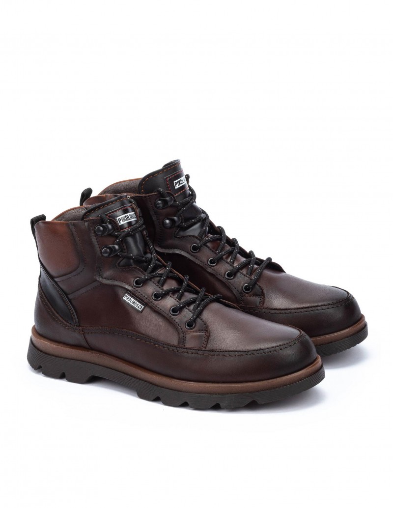 botas Pikolinos marrón oscuro para hombre