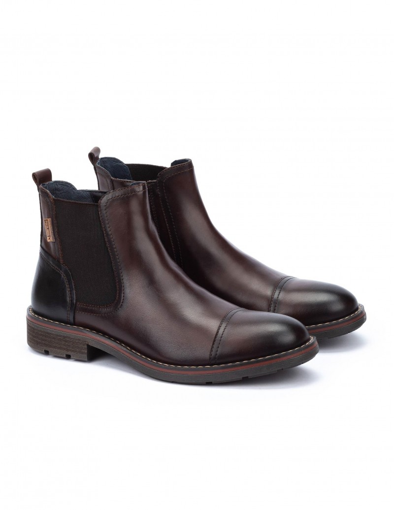 Botines Chelsea Hombre Marrón