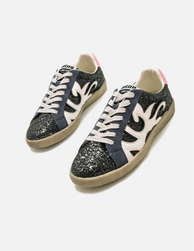 Zapatillas Purpurina Azul MUSTANG 2