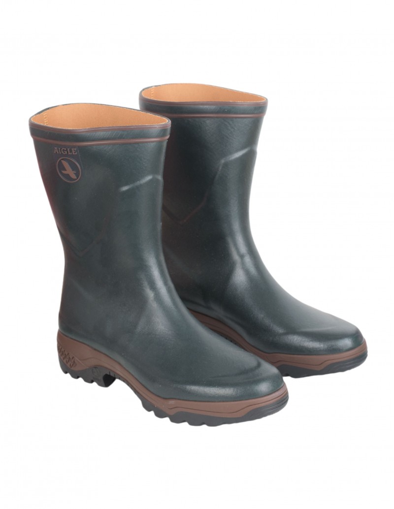 AIGLE Botas Goma Bajas Verdes 2