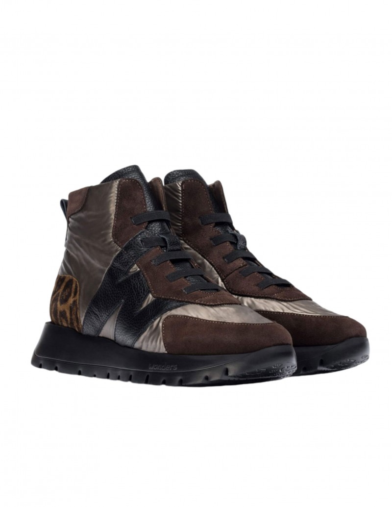 WONDERS Botines Metalizados Leopardo 2