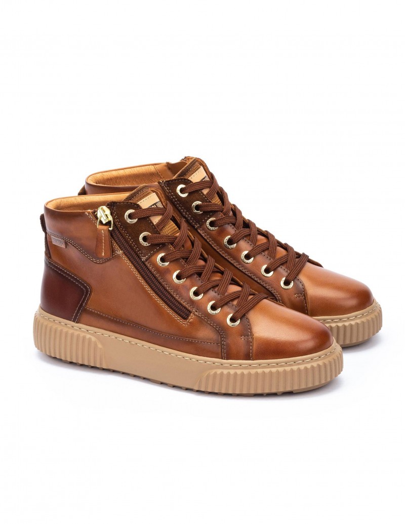PIKOLINOS Zapatillas Altas Cremallera Cuero 2