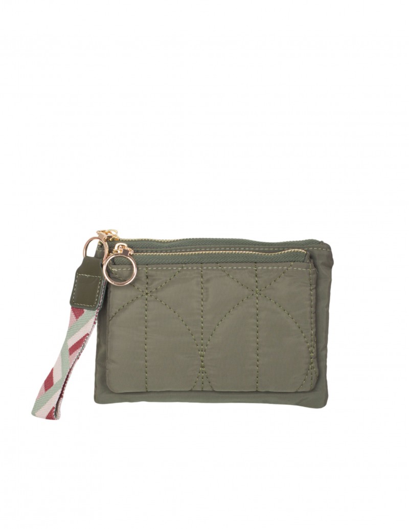 Monedero Nylon Caqui