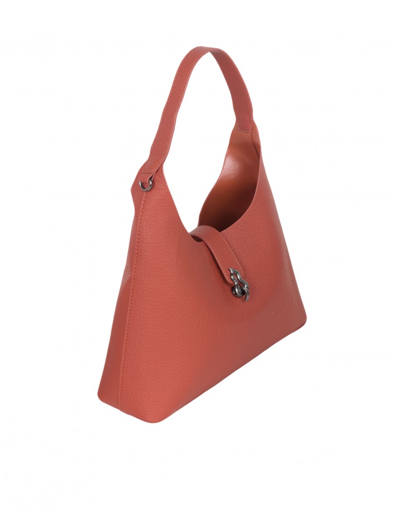 bolso de hombro hobo color teja