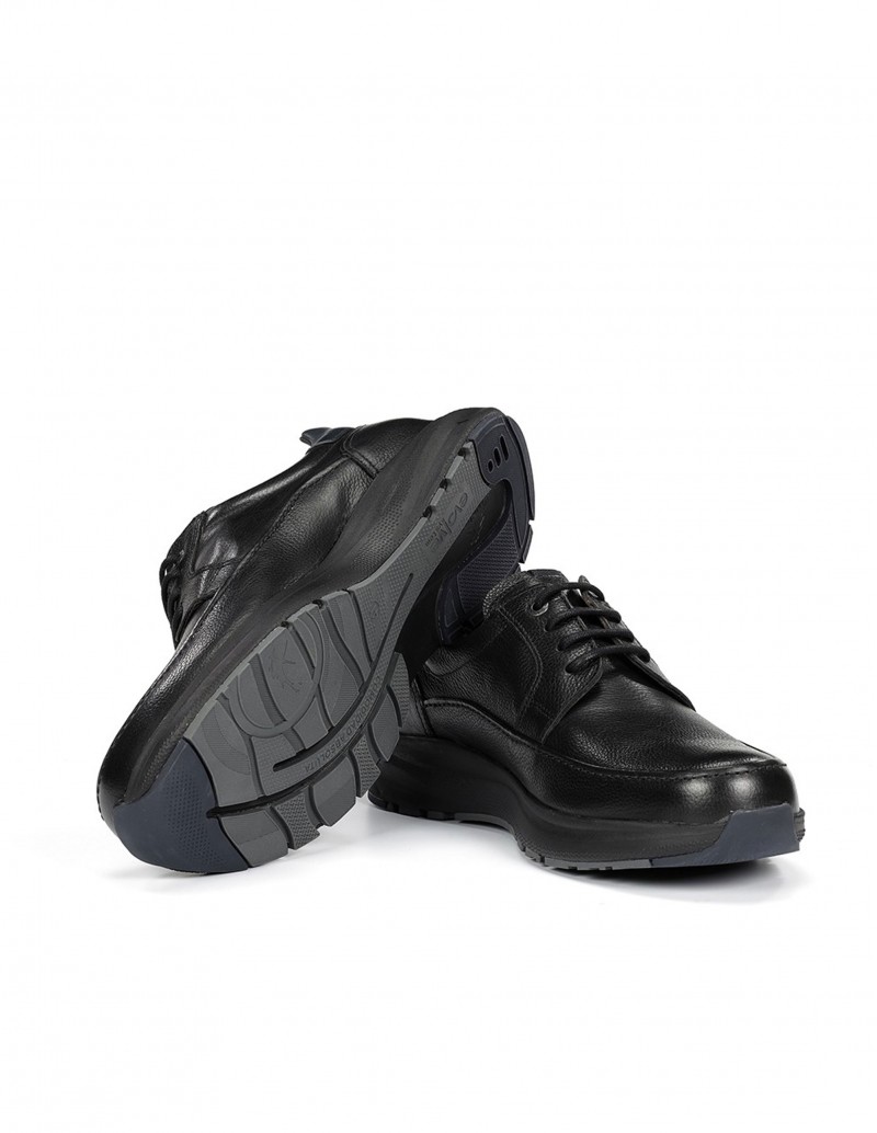 zapatos negros horma ancha hombre