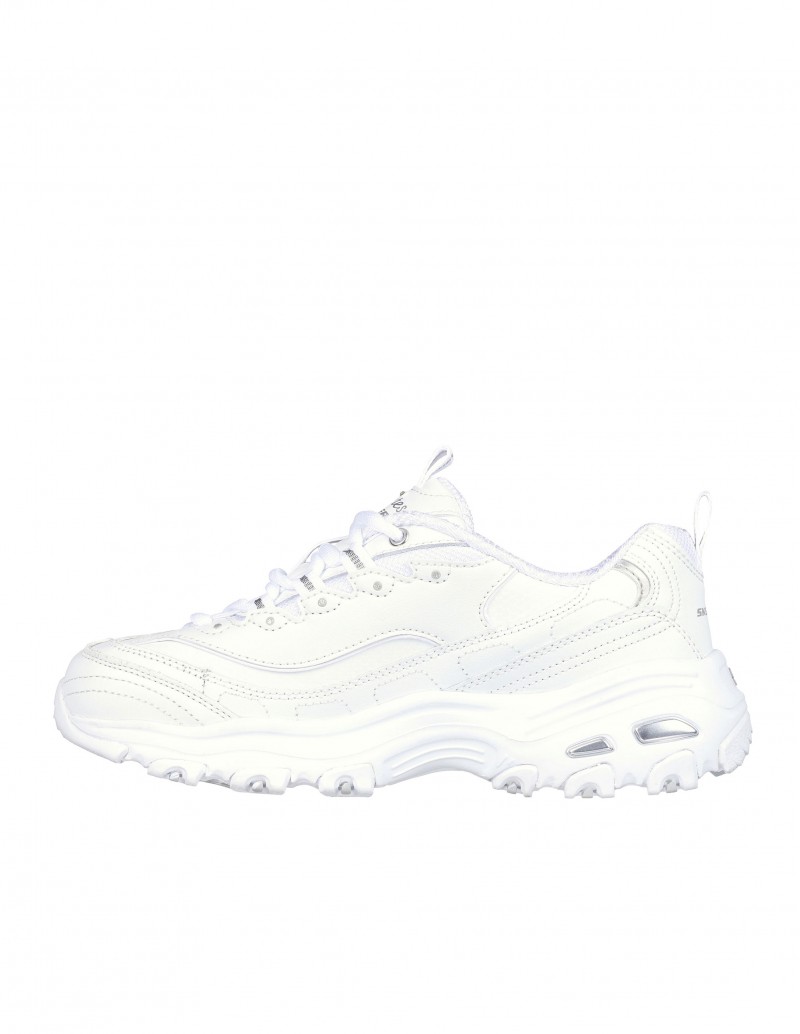 zapatillas deportivas blancas de plataforma Skechers