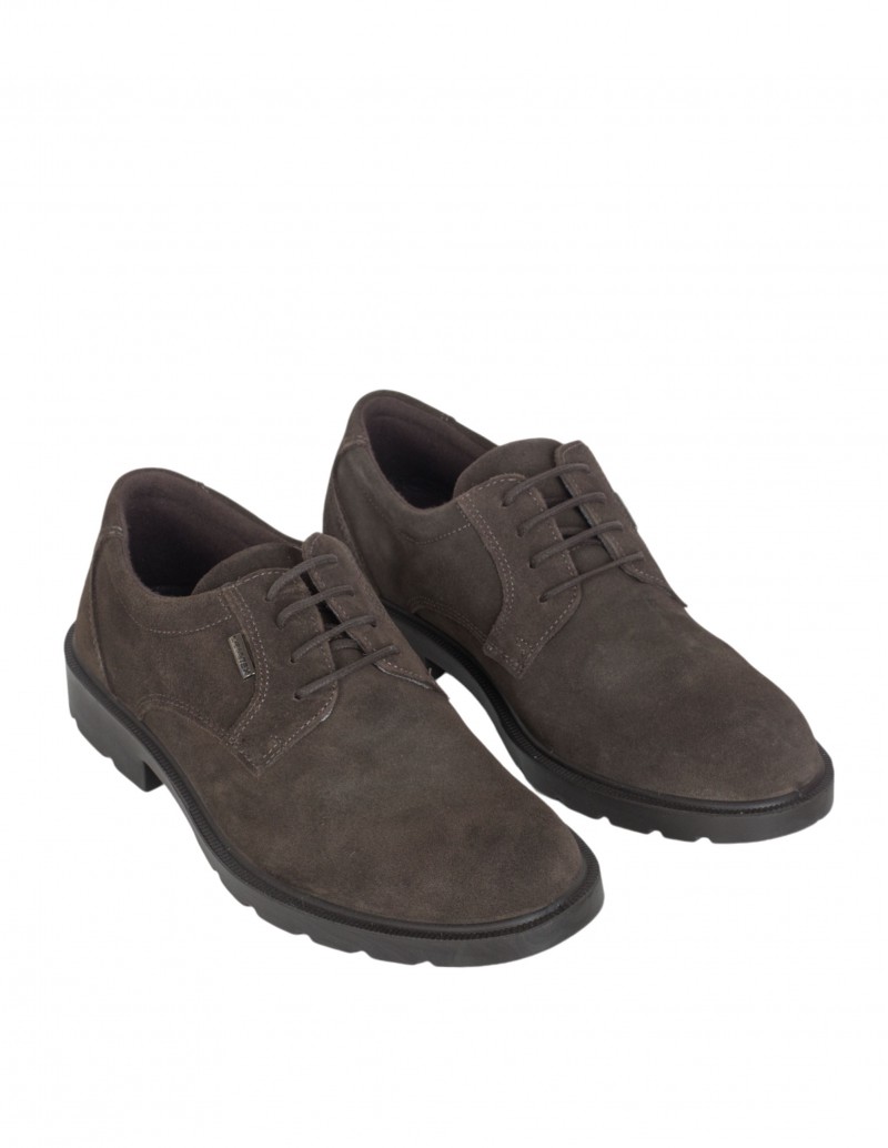 Zapatos Impermeables Cordones Marrón 2