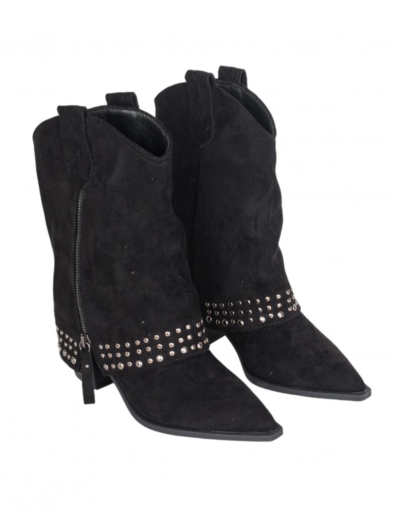Botas Camperas Polaina Negro 2
