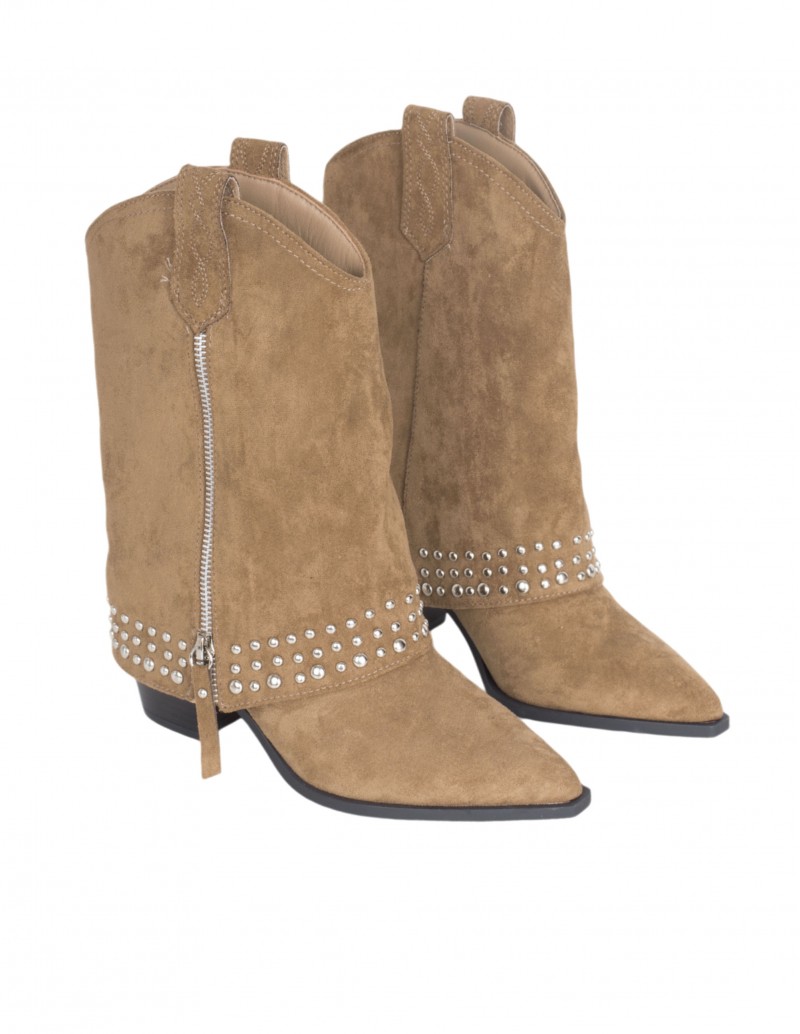 Botas Camperas Polaina Camel 2