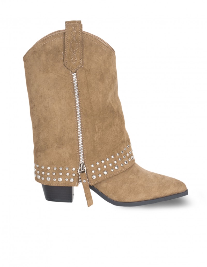 Botas Camperas Polaina Camel