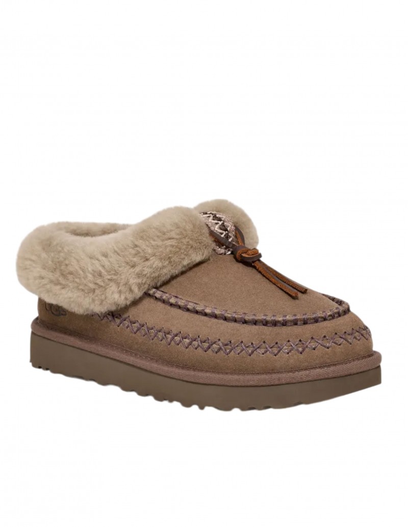 UGG Zuecos Pelo Tasman Alpine Verde 2