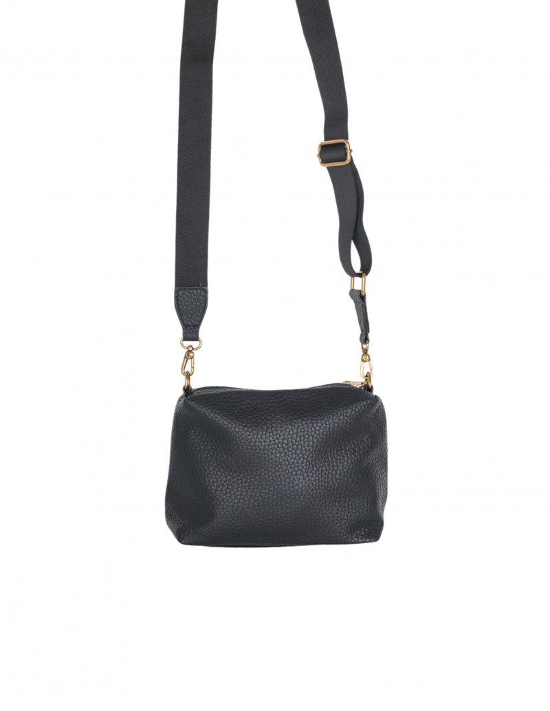 bandolera bolso shopper negro con monedero