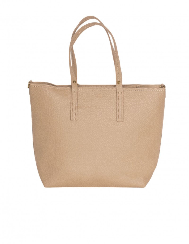 bolso shopper beige para mujer