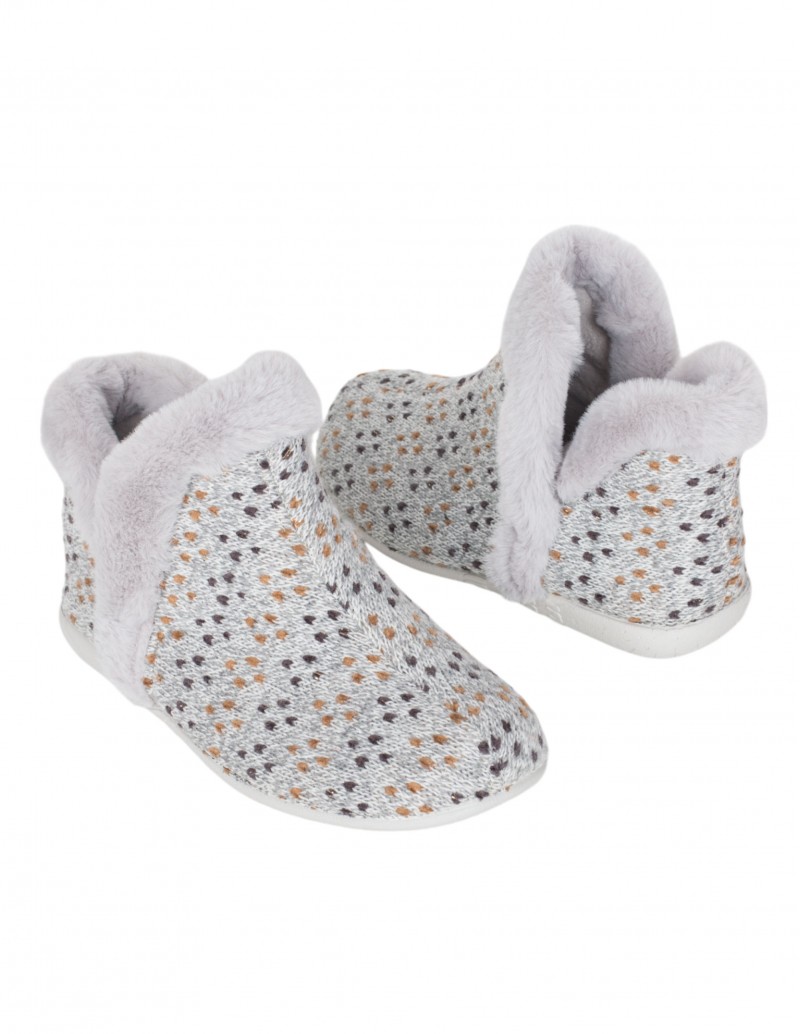 VULLADI Zapatilla Casa Cerrada Punto Gris 2