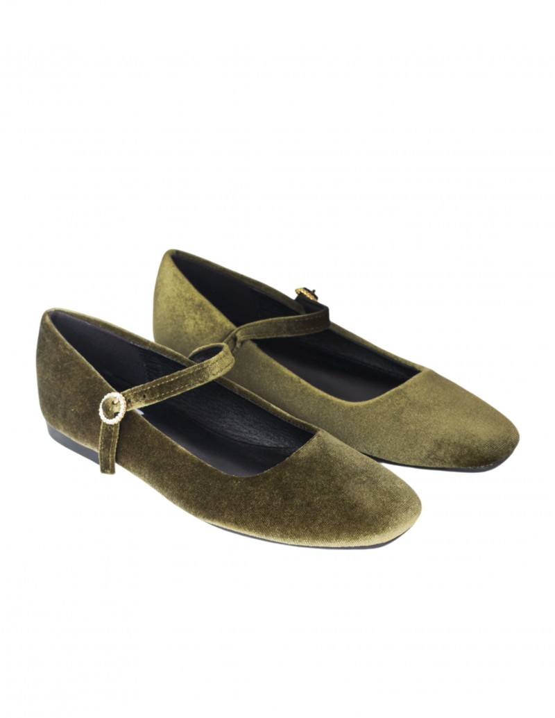 Merceditas Terciopelo Verde 2