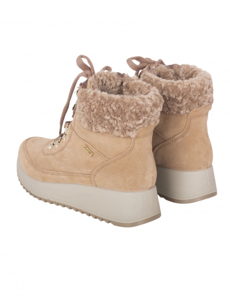 Botines Deportivos Impermeables Camel para Mujer