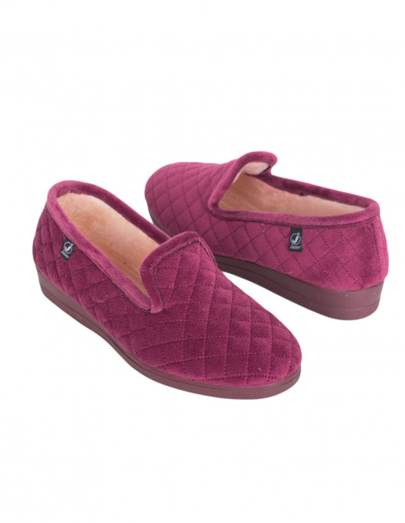 zapatillas casa cerradas burdeos 2