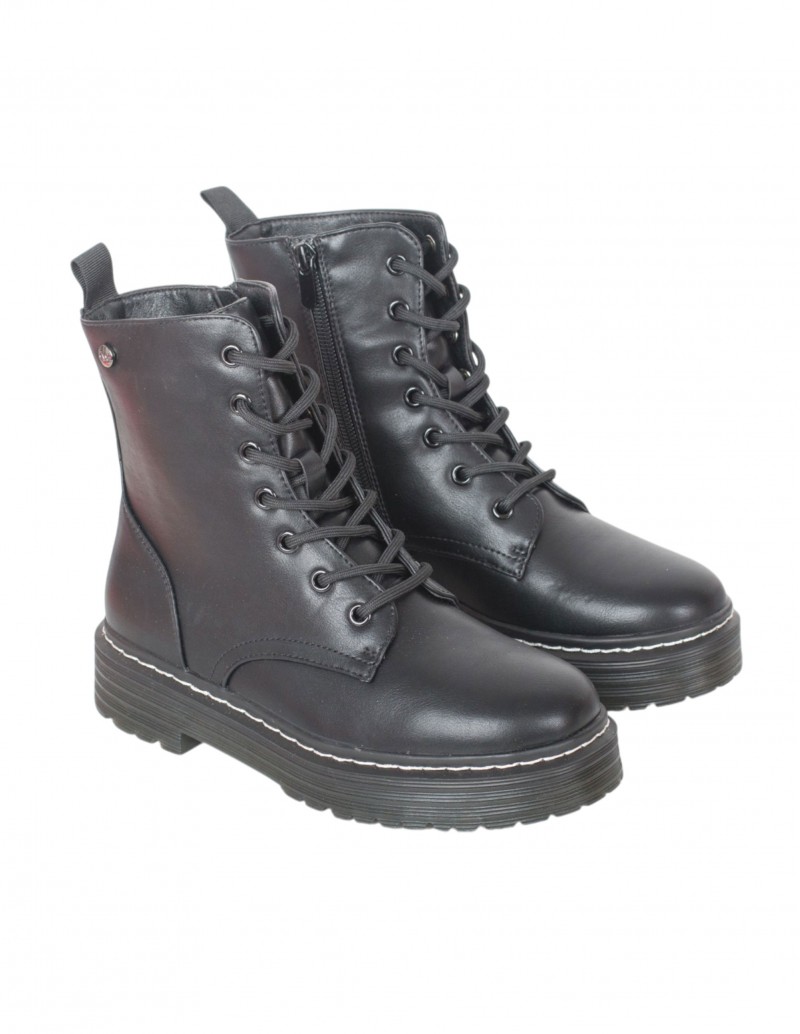 Botas Militares Negras Cordones 2