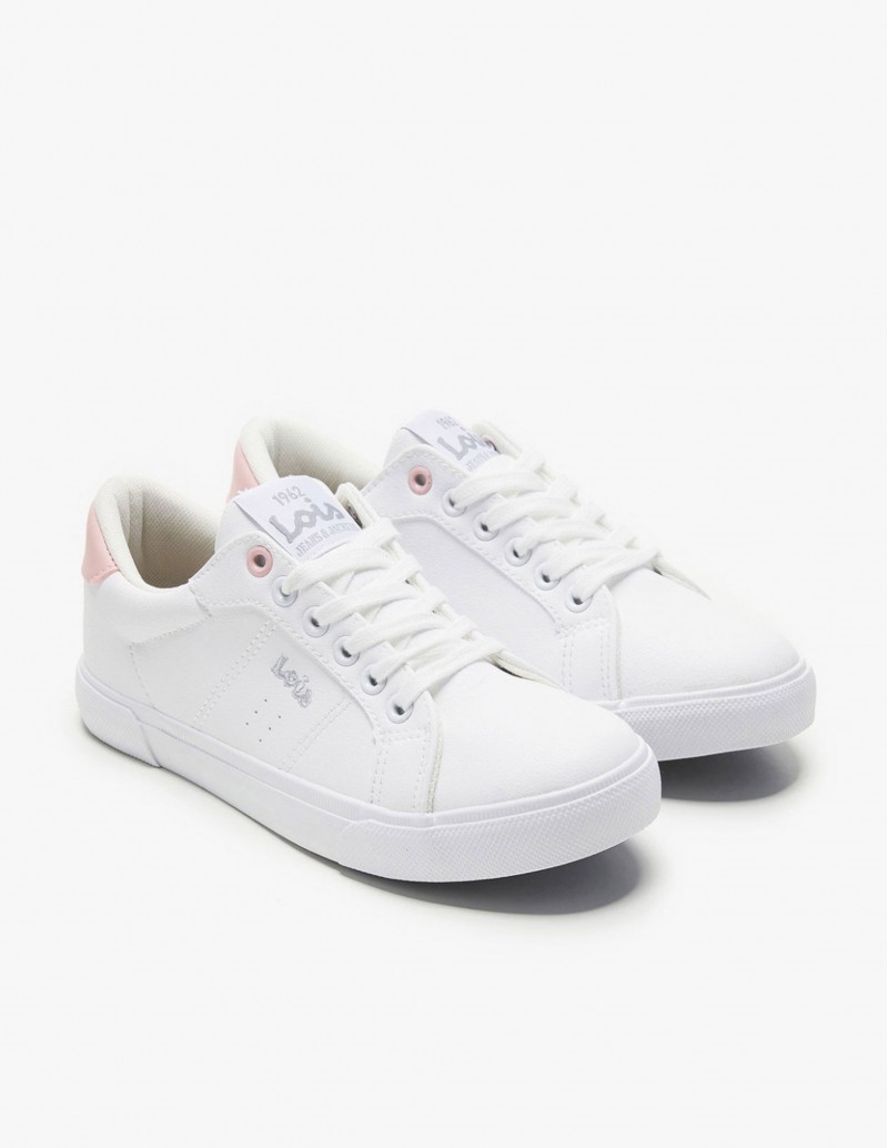 LOIS Zapatillas Cordones Blanco Mujer 2