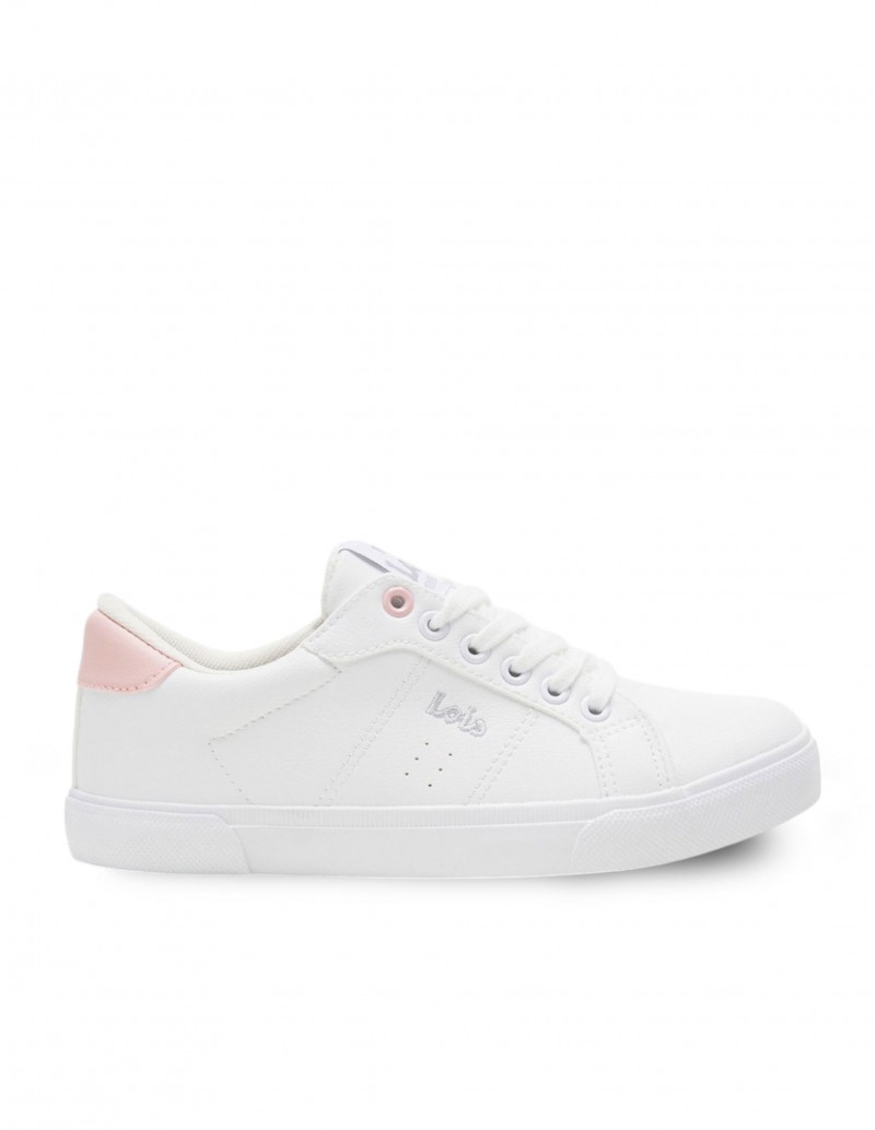 LOIS Zapatillas Cordones Blanco Mujer