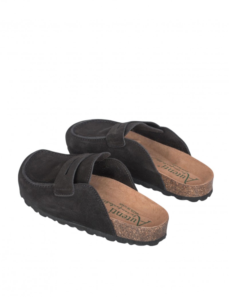 mocasines tipo zueco negros