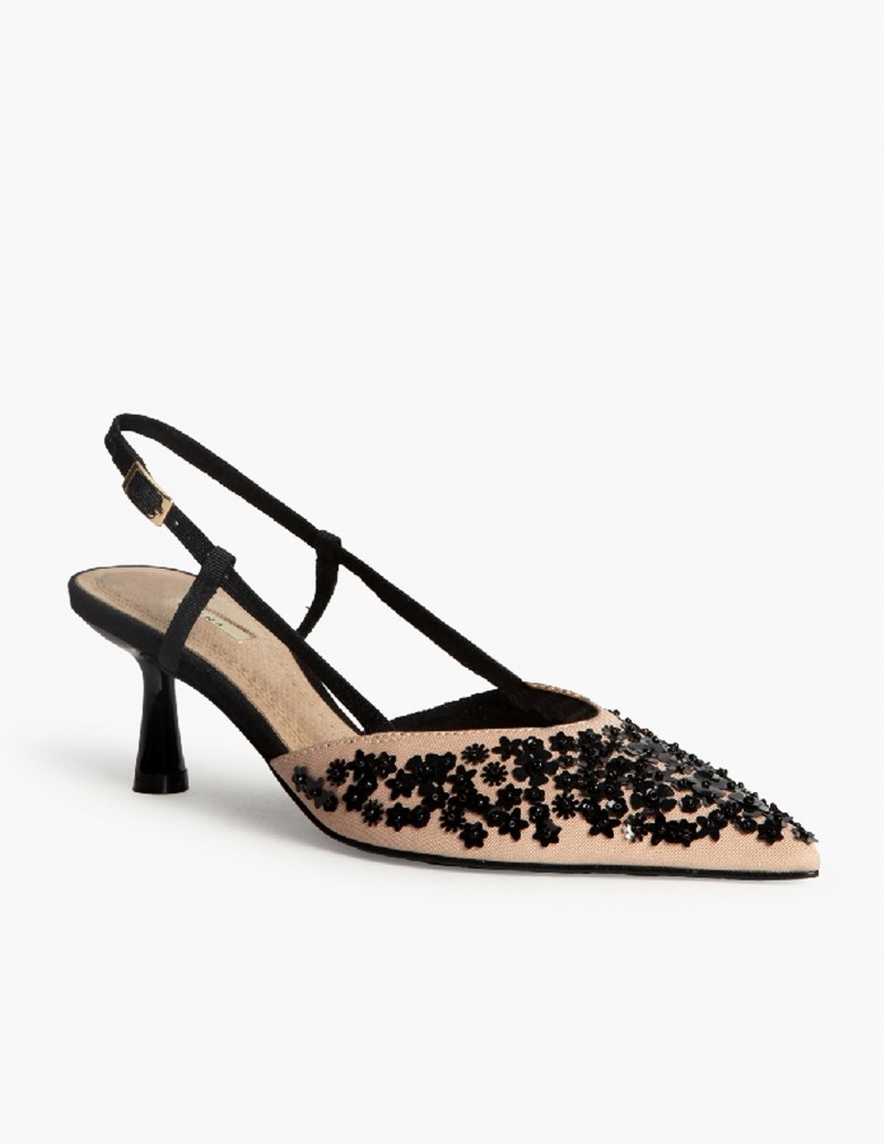 CORINA Zapatos Destalonados Kitten Abalorios 2