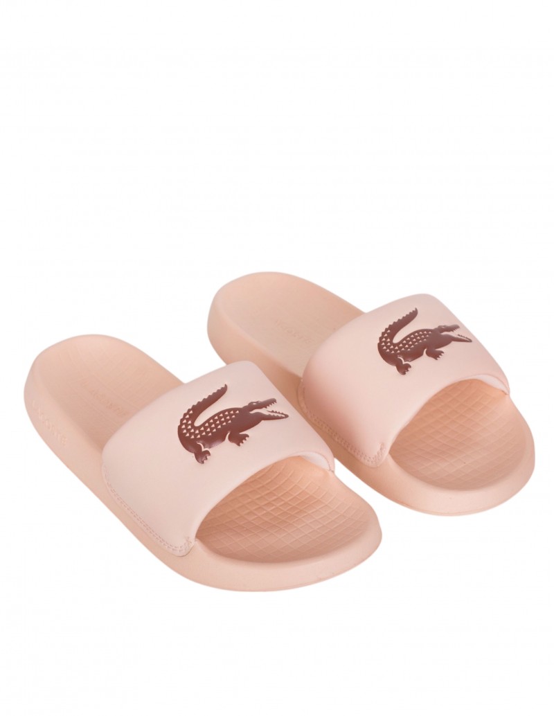 Chanclas rosas Lacoste para mujer