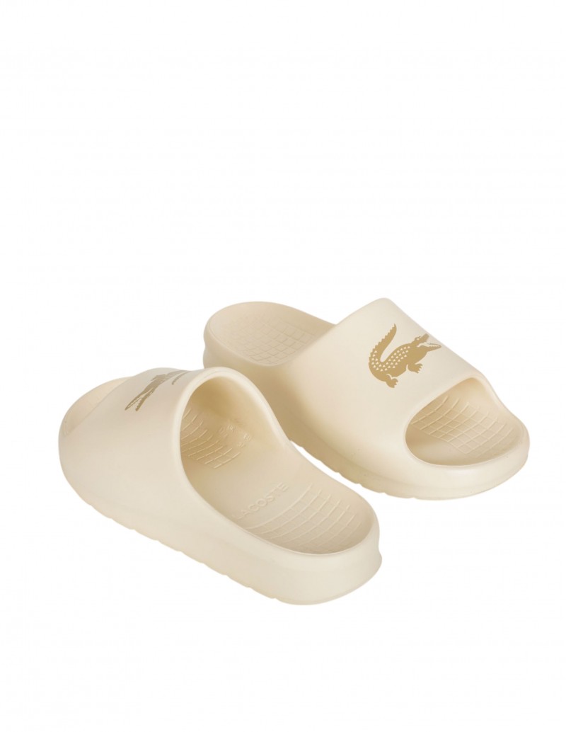 chanclas beige lacoste