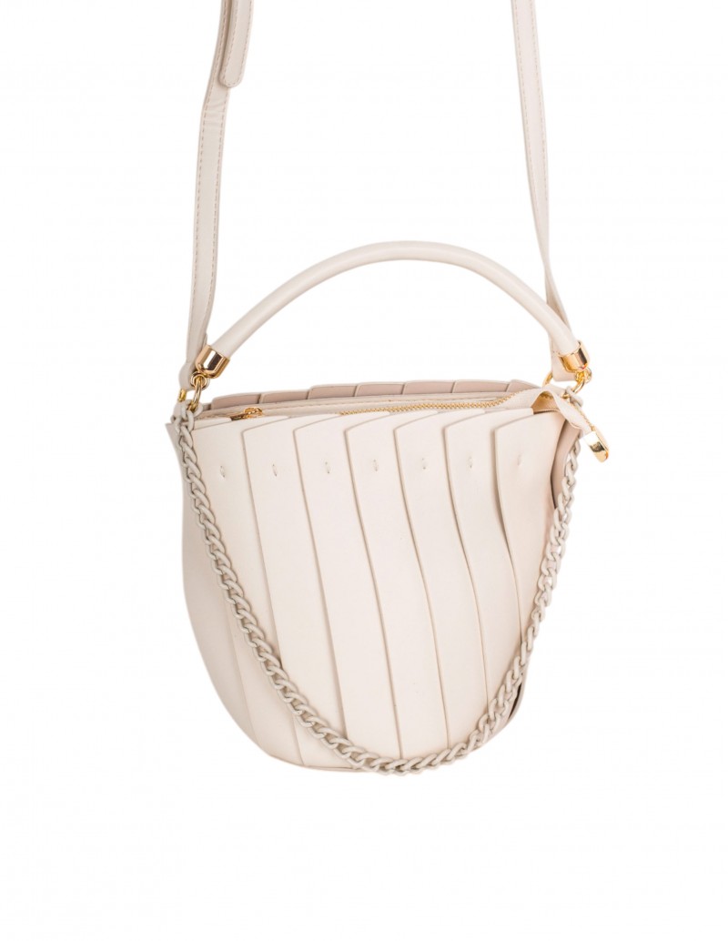 Bolso bandolera beige