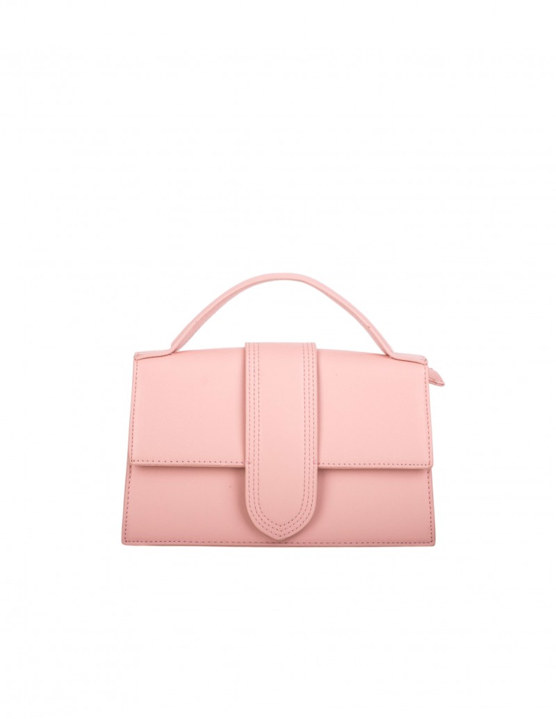 Bolso Satchel Rosa Pastel Bandolera