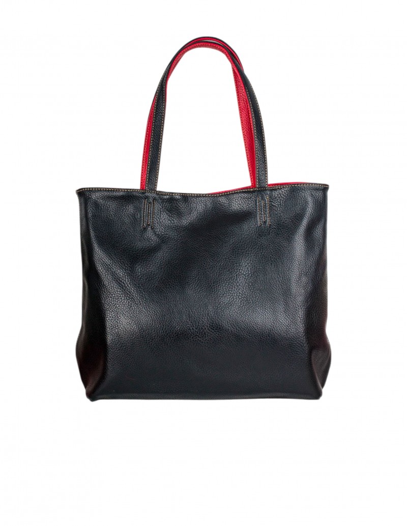 Bolso Shopper Reversible Negro