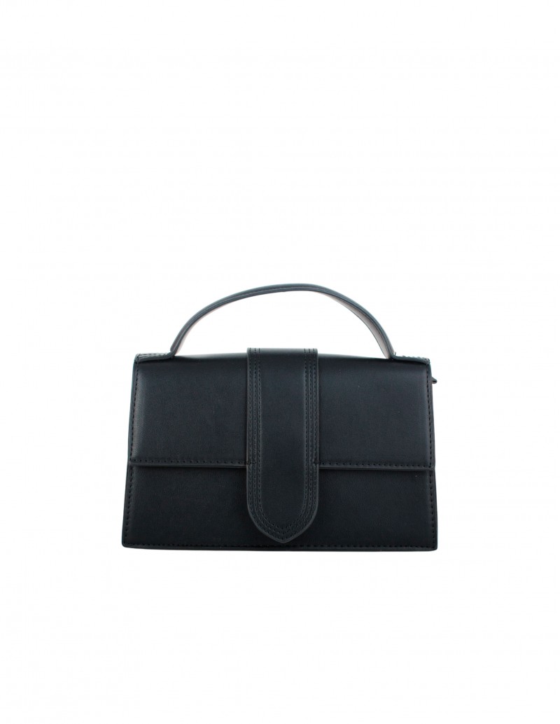 Bolso Satchel Negro Bandolera