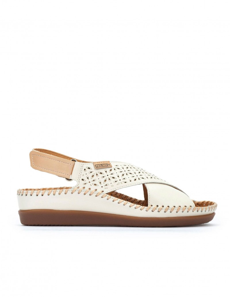 PIKOLINOS Sandalias Cadaqués Velcro Beige