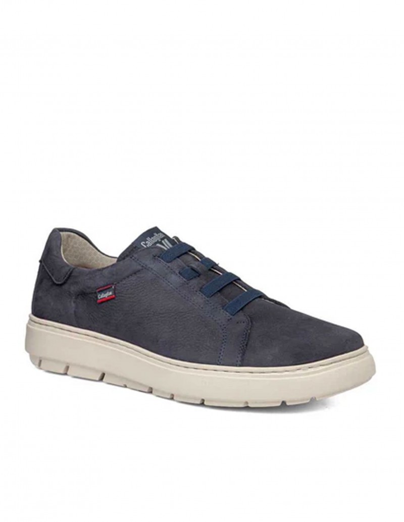 Zapatos Cordones Elásticos Azul Marino