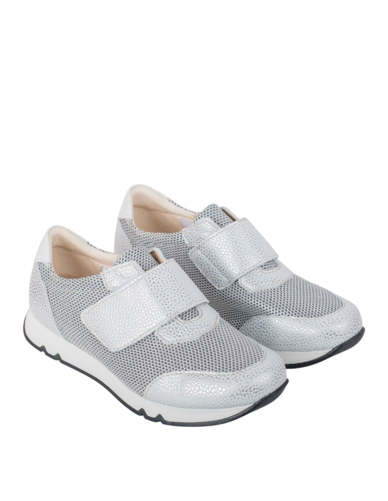 DOCTOR CUTILLAS Deportivos Velcro Plateados 2