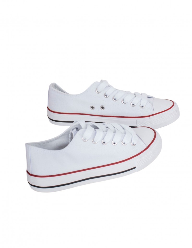 zapatillas blancas estilo converse