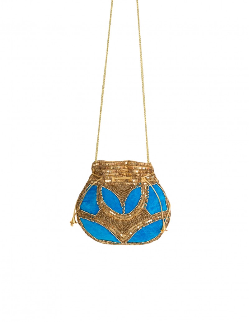 Bolso Limosnera Azul Klein
