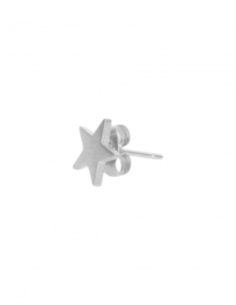 pendientes estrella plata