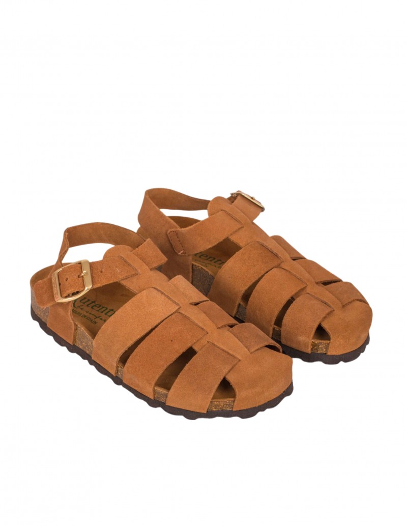 AUTENTI Sandalia Cangrejera Serraje Cuero 2