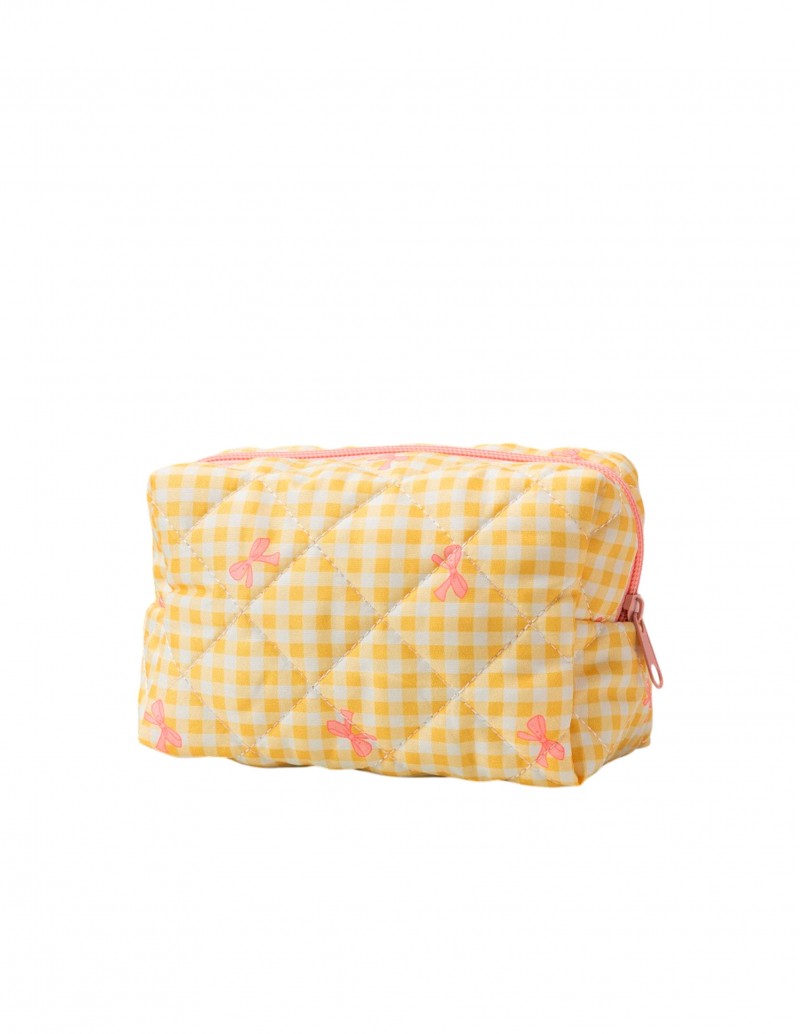 Neceser Cuadros Vichy Amarillo