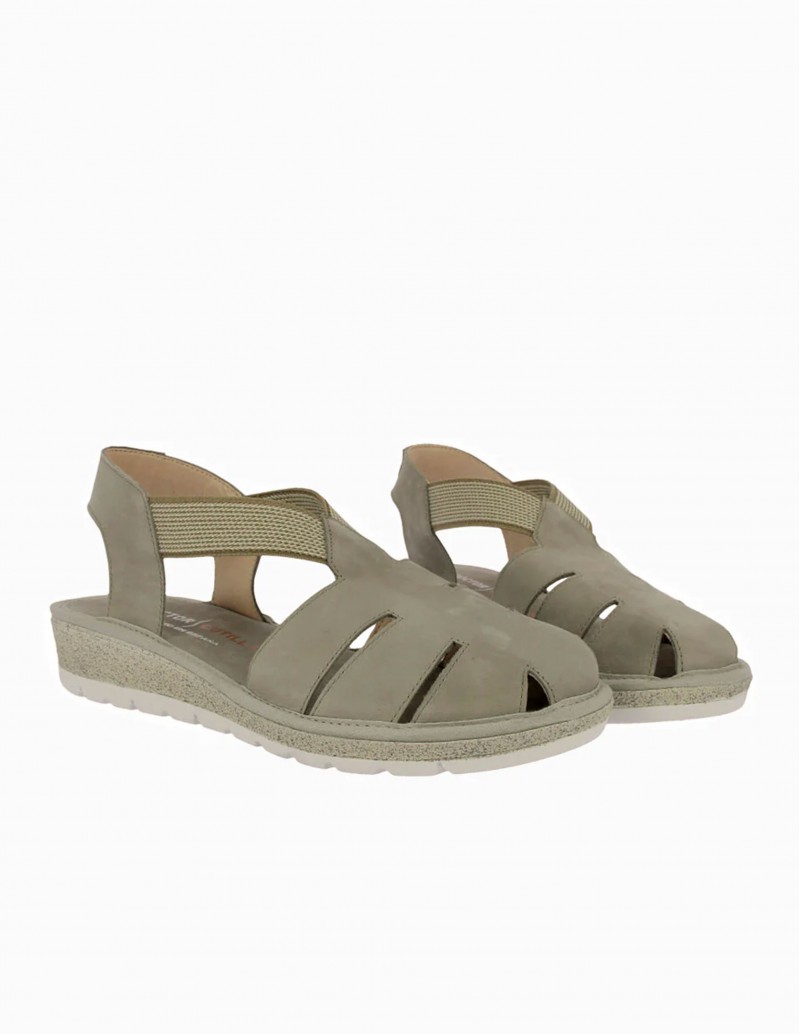 DOCTOR CUTILLAS Sandalia Cangrejera Elásticos Taupe 2