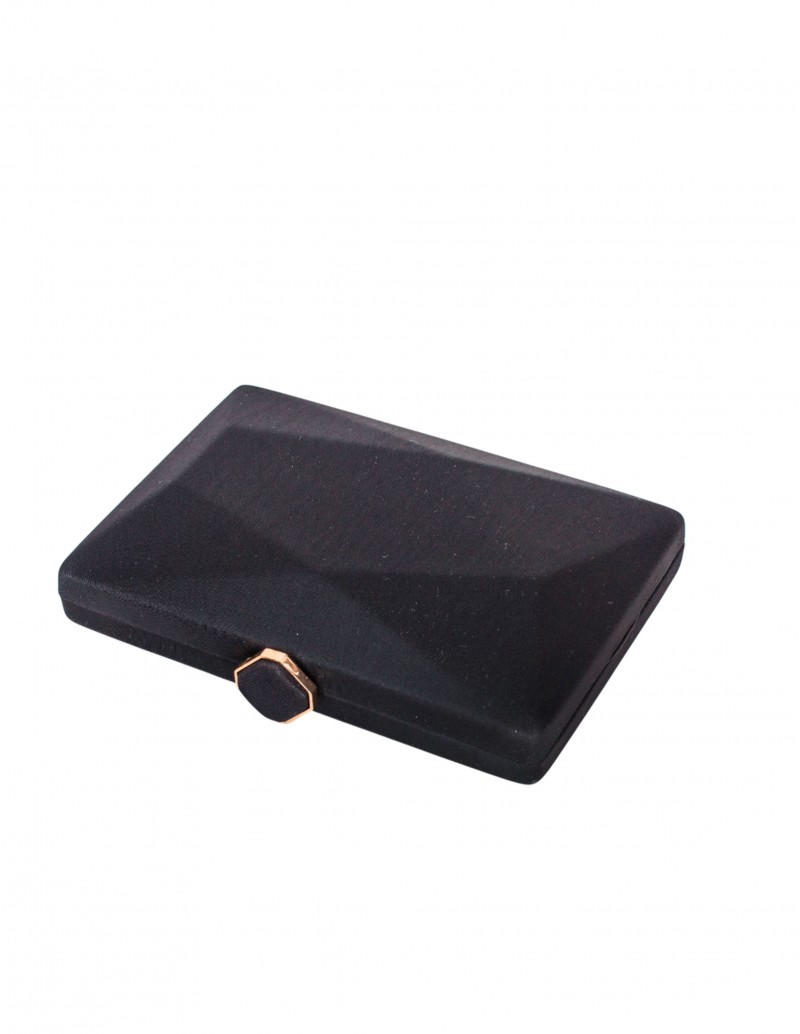 Clutch Negro Geométrico 2