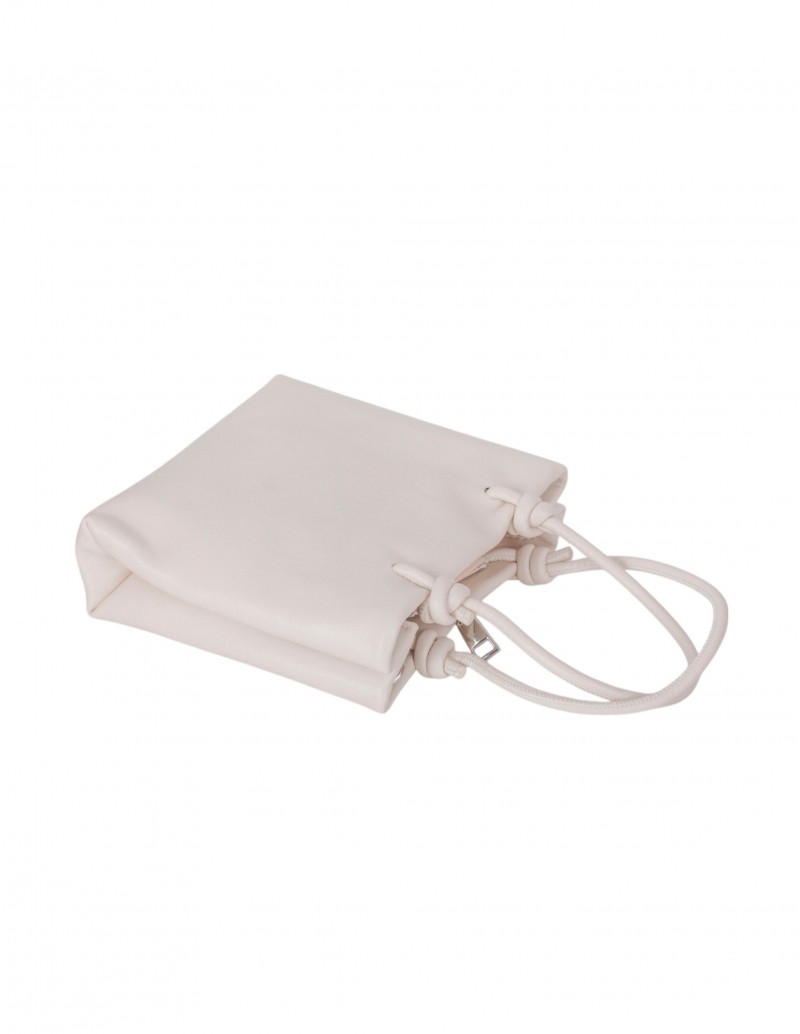bolso blanco asa nudos