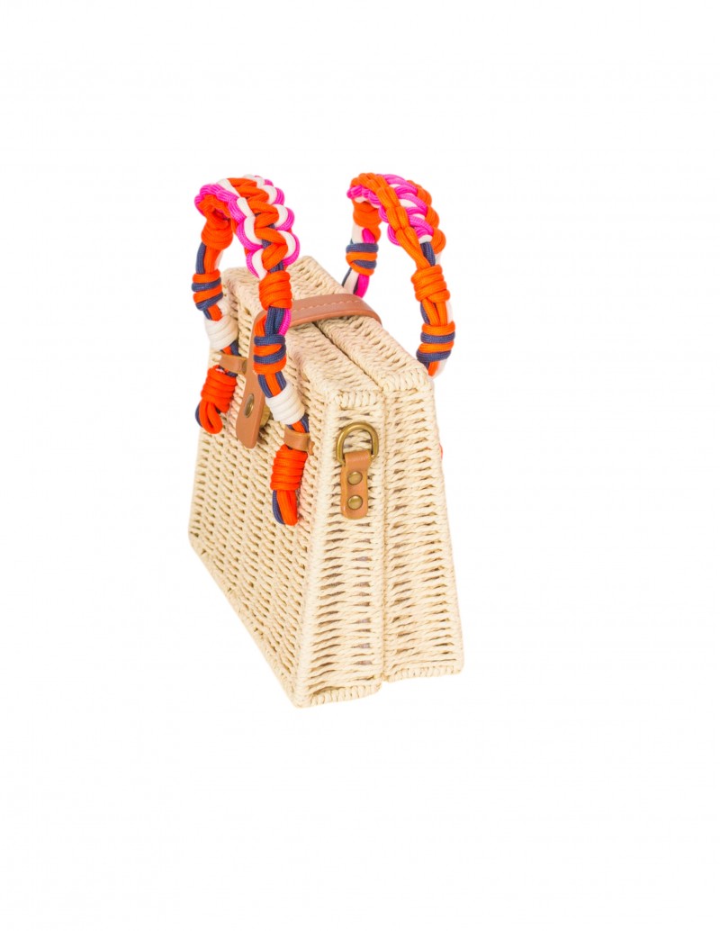 bolso asas rojo y fucsia