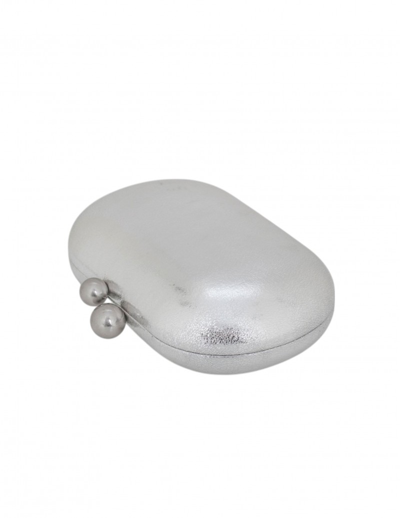 Clutch Ovalado Plata 2