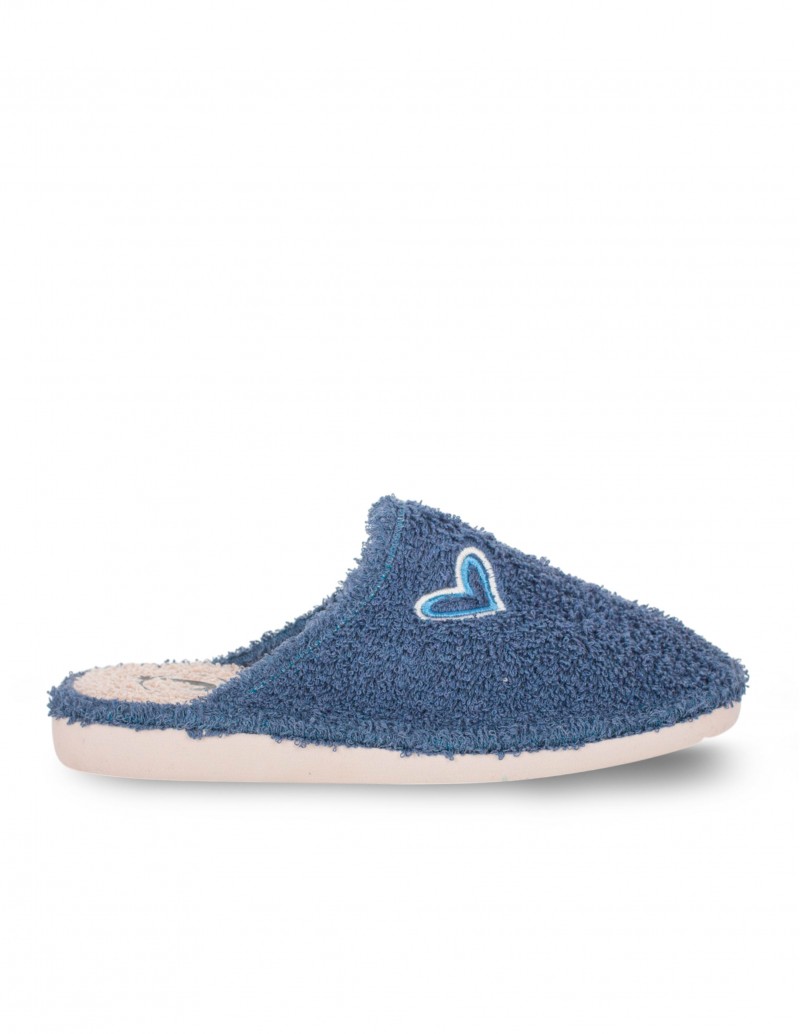 JAVER Zapatilla Casa Azul Marino Corazón
