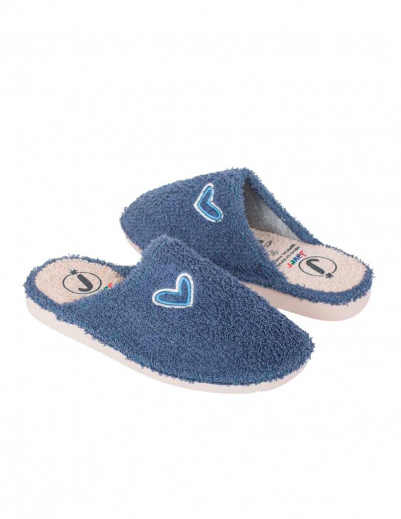 JAVER Zapatilla Casa Azul Marino Corazón 2